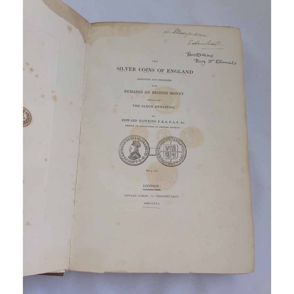 1841 The Silver Coins of England by Edward Hawkins