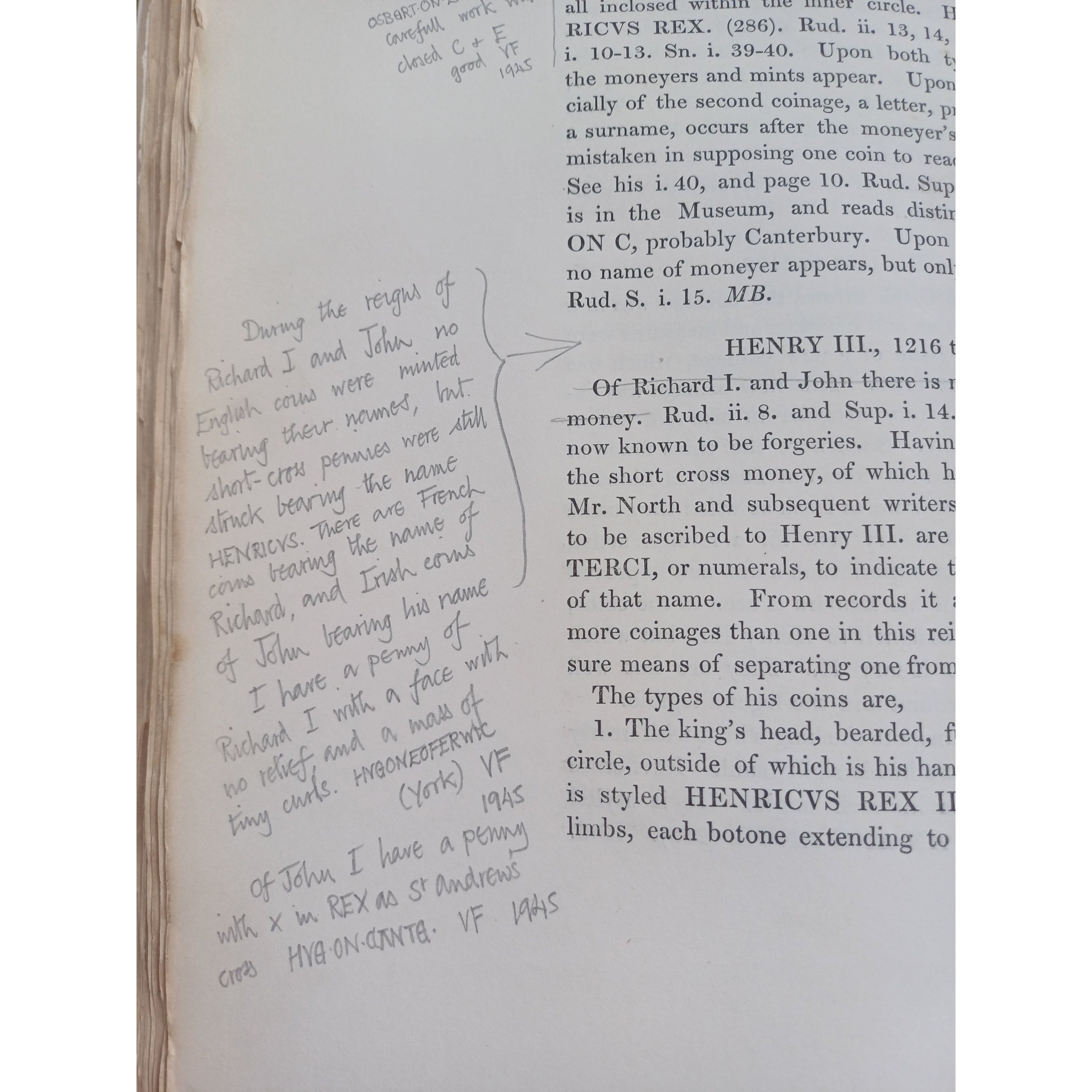 1841 The Silver Coins of England by Edward Hawkins