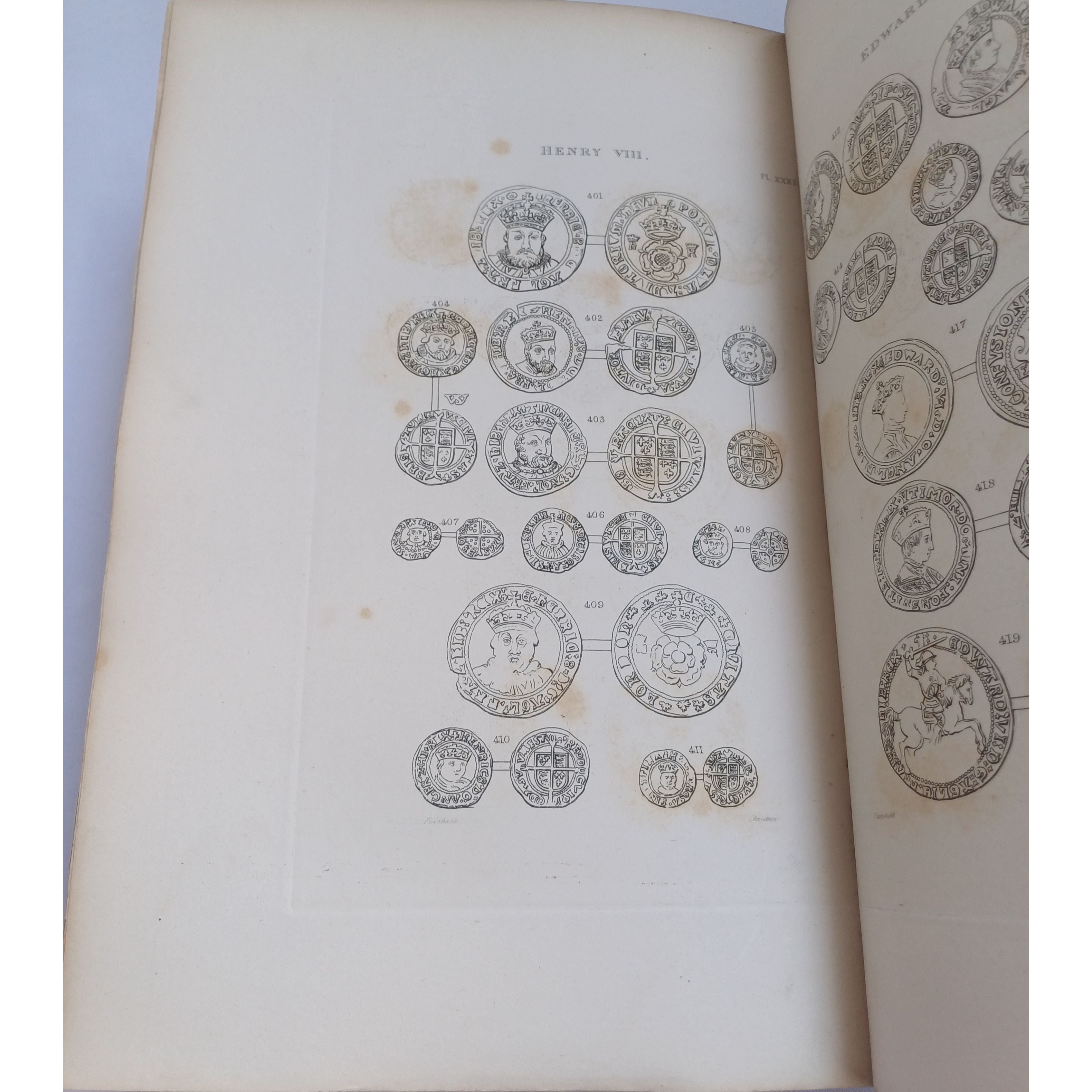1841 The Silver Coins of England by Edward Hawkins