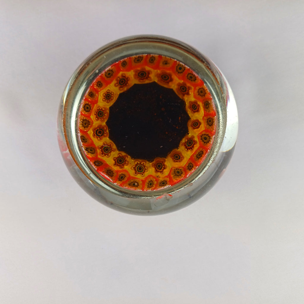 1980 Glass Murano Aquarius Paperweight by Ferro & Lazzarini