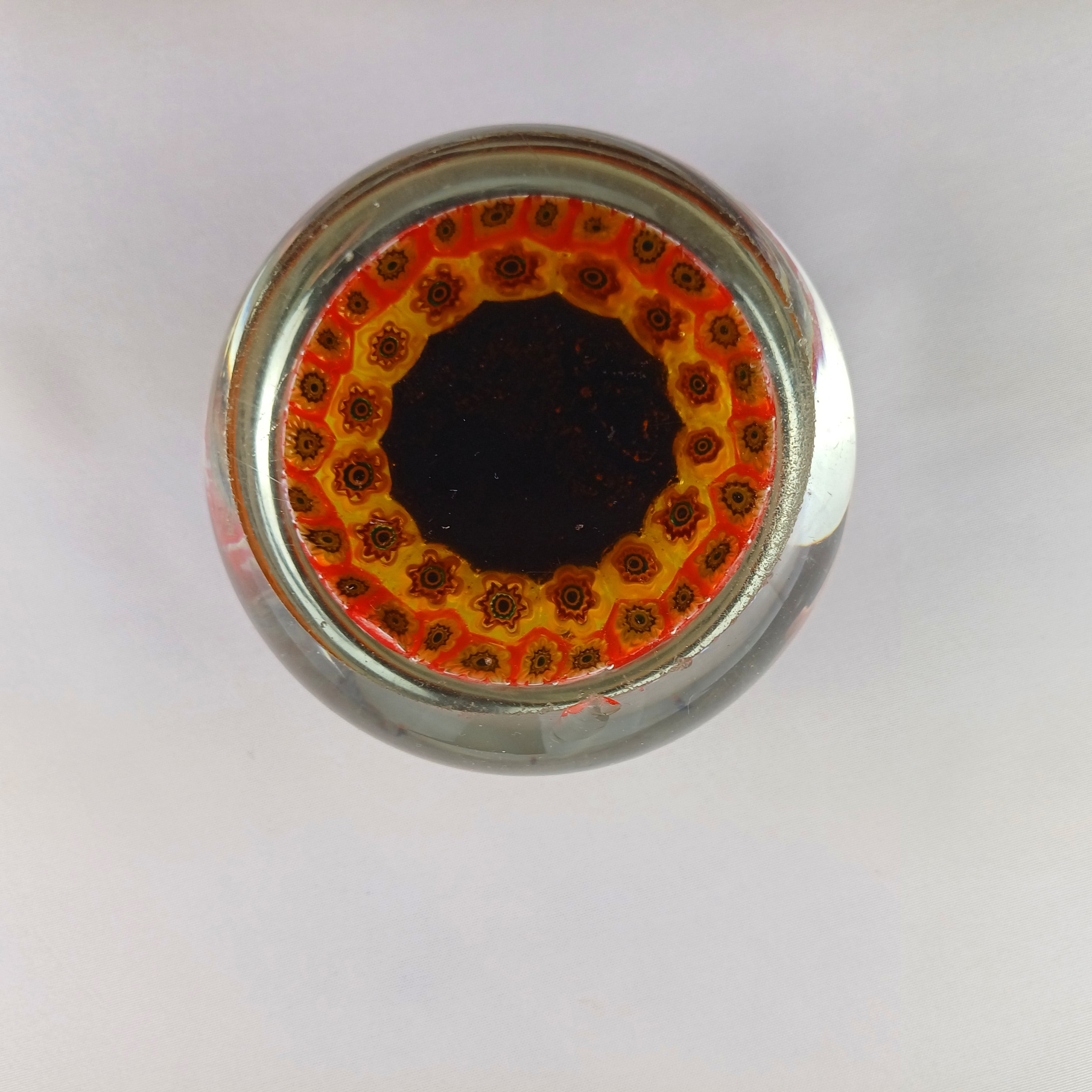 1980 Glass Murano Aquarius Paperweight by Ferro & Lazzarini