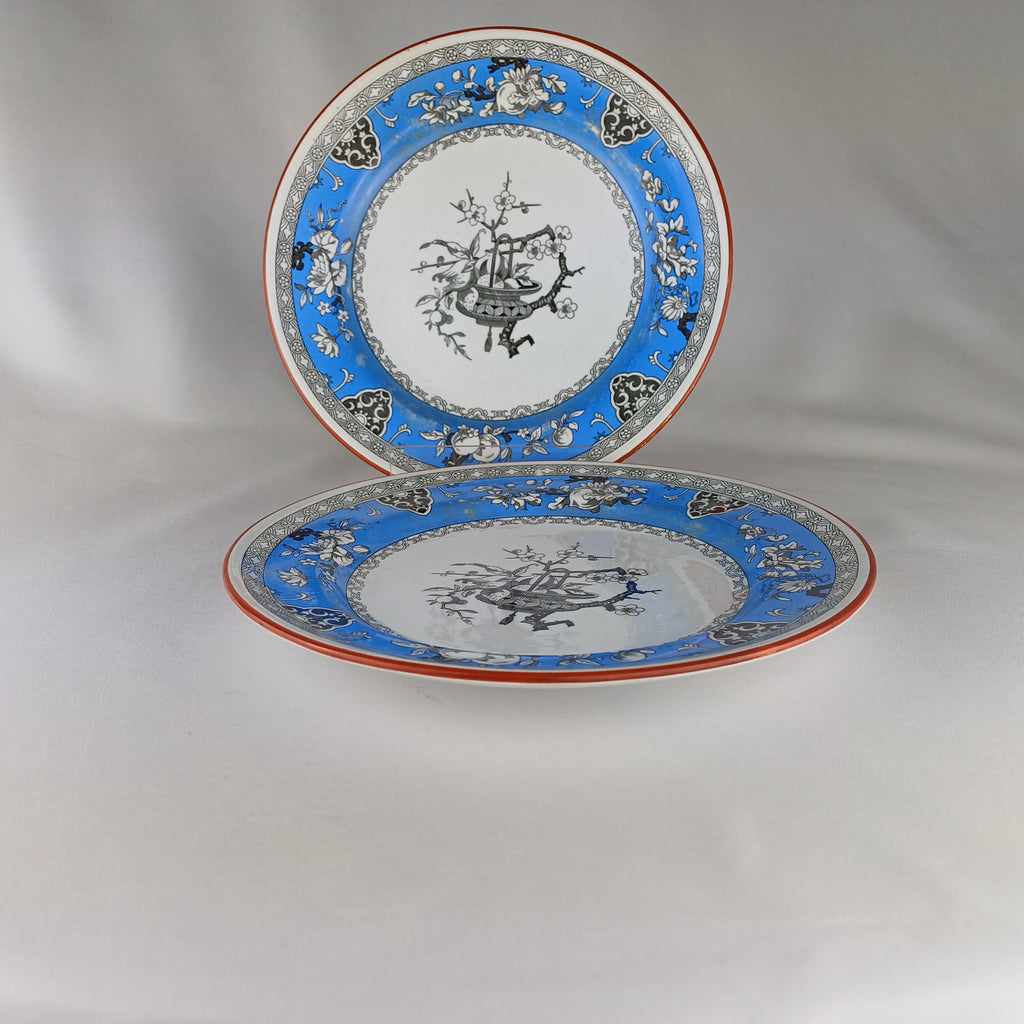 1880s Mintons "Brunswick" Pair of Dinner Plates