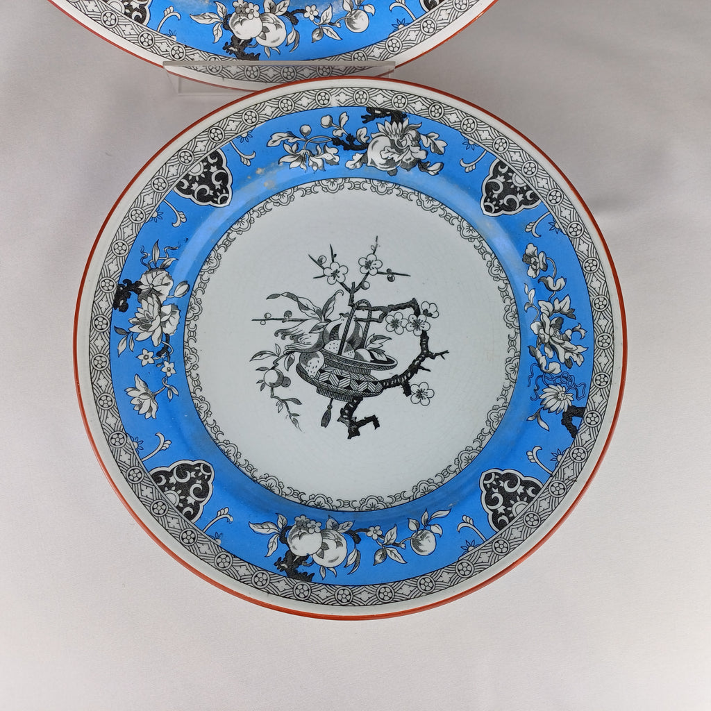 1880s Mintons "Brunswick" Pair of Dinner Plates