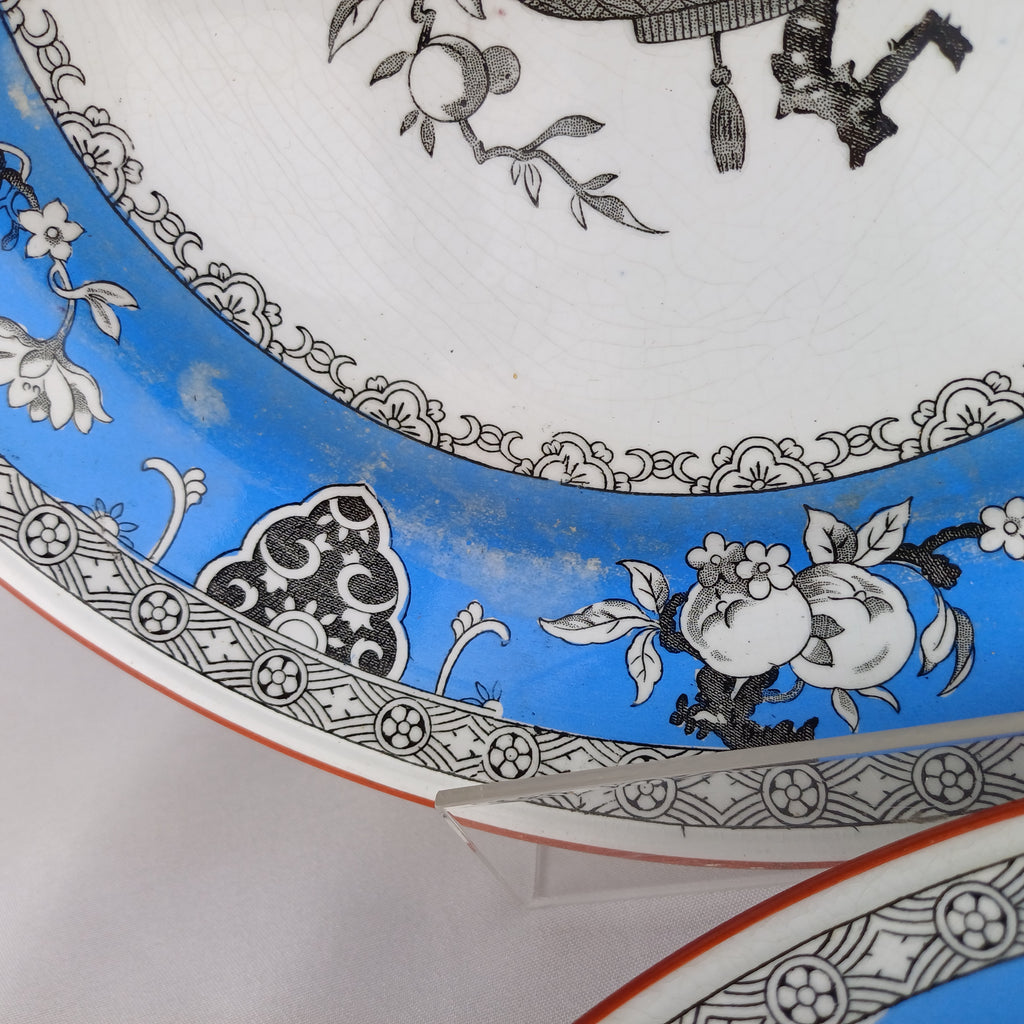 1880s Mintons "Brunswick" Pair of Dinner Plates