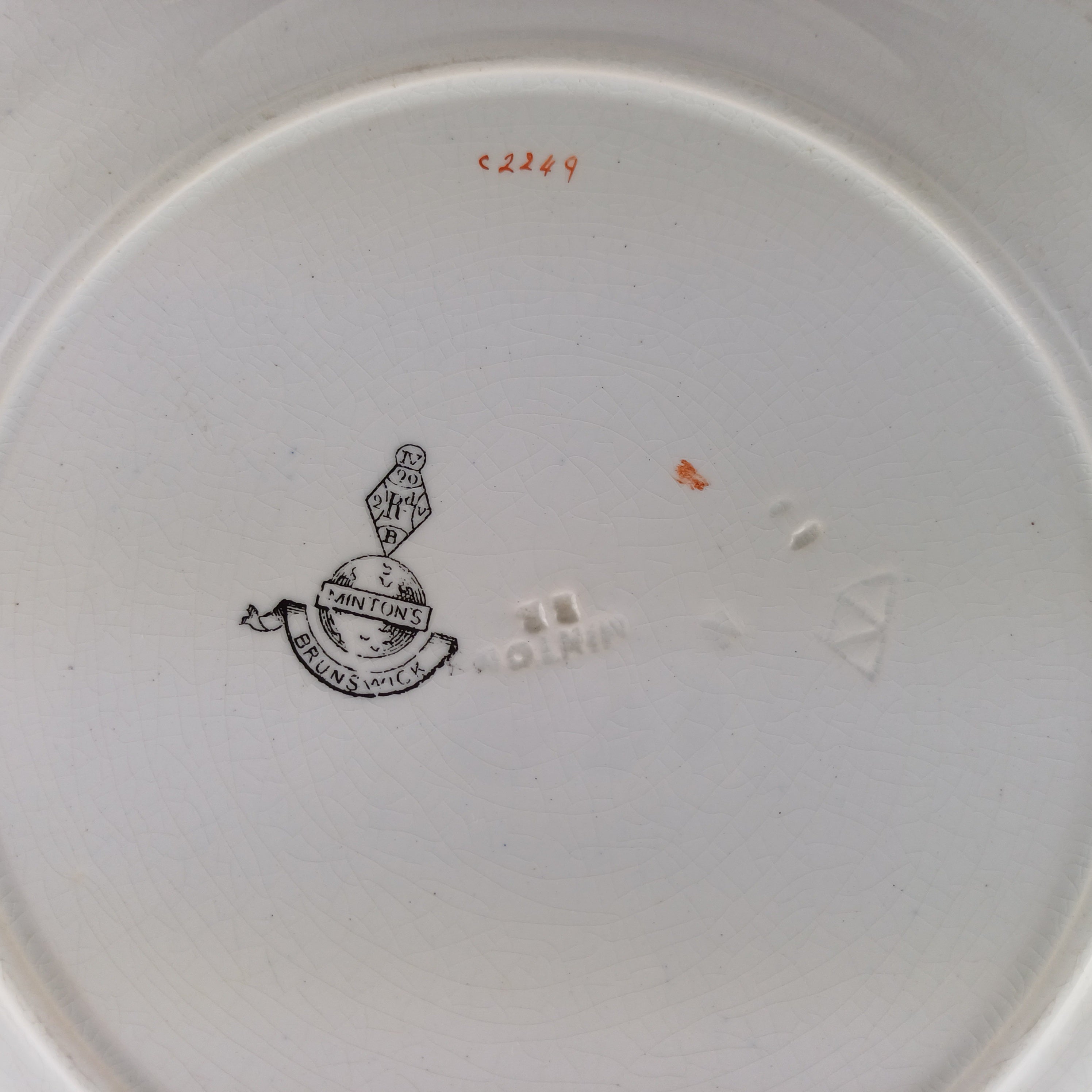 1880s Mintons "Brunswick" Pair of Dinner Plates