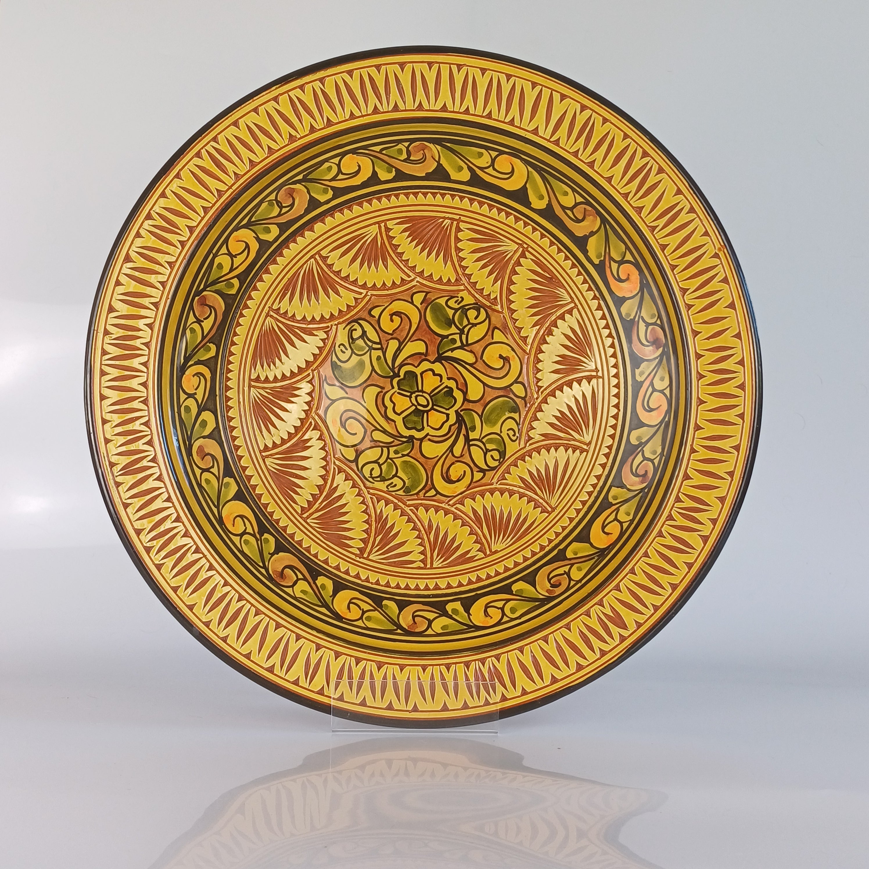 Large Moroccan Safi Pottery Bowl – Signed