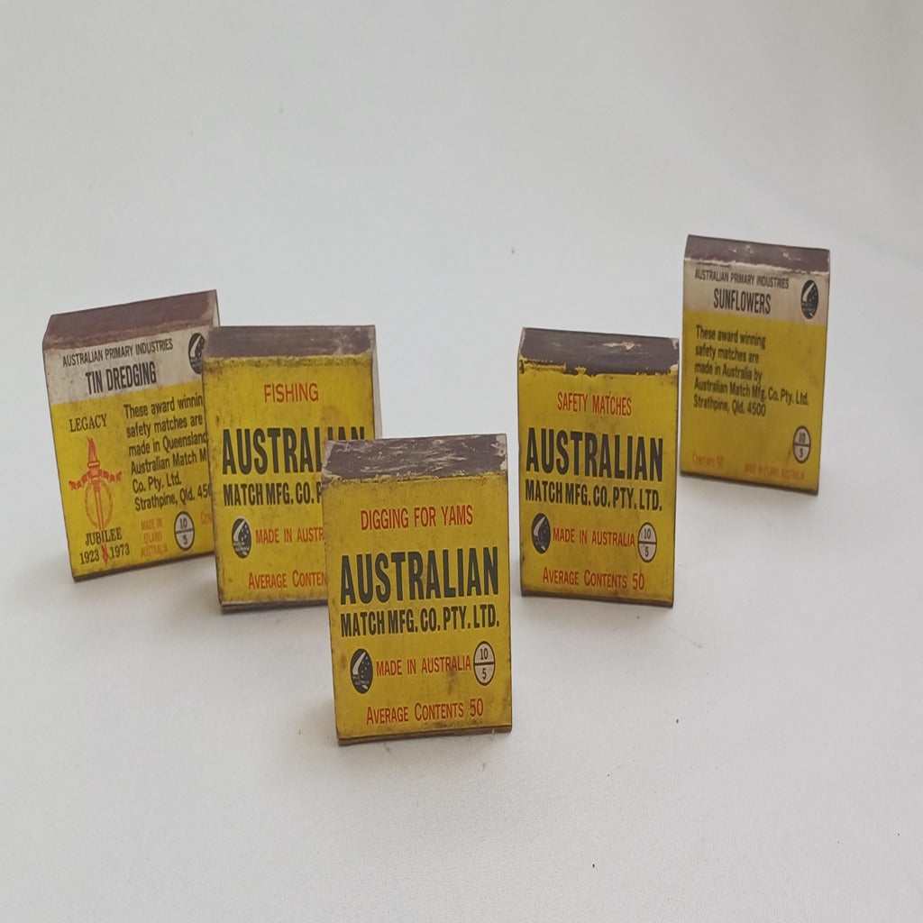 Collection of 5 Australian Matchboxes