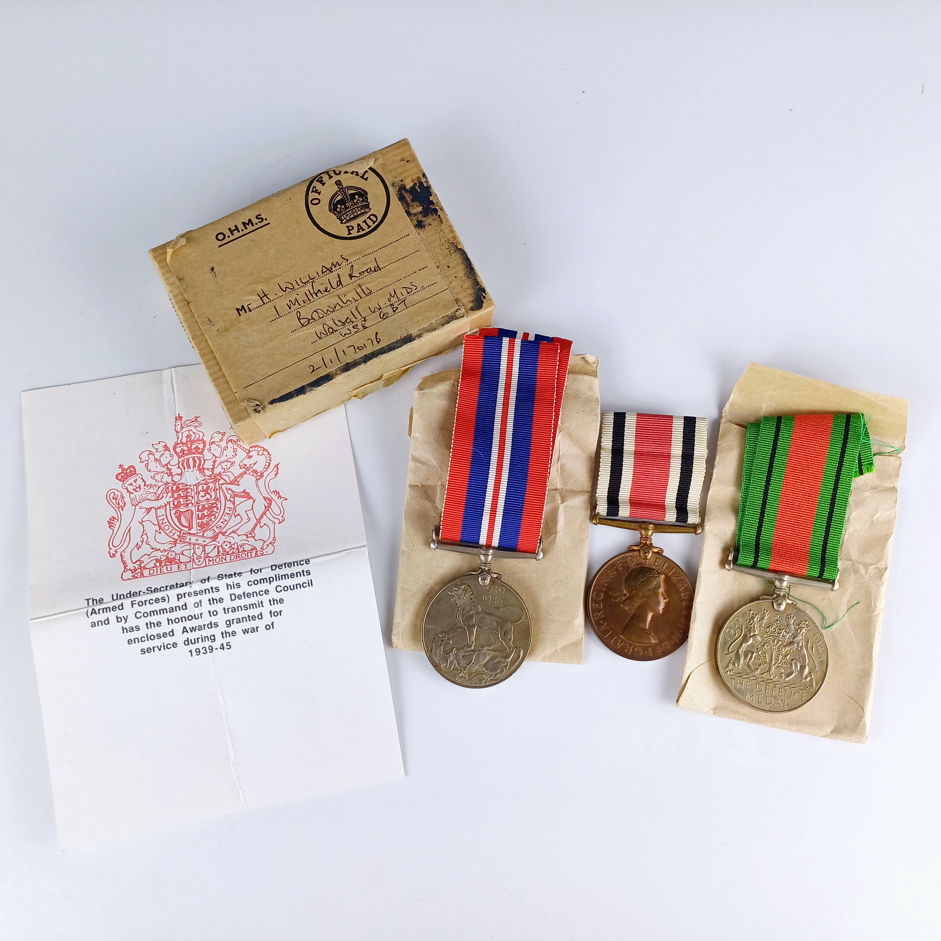 WWII Service Medals & Documentation