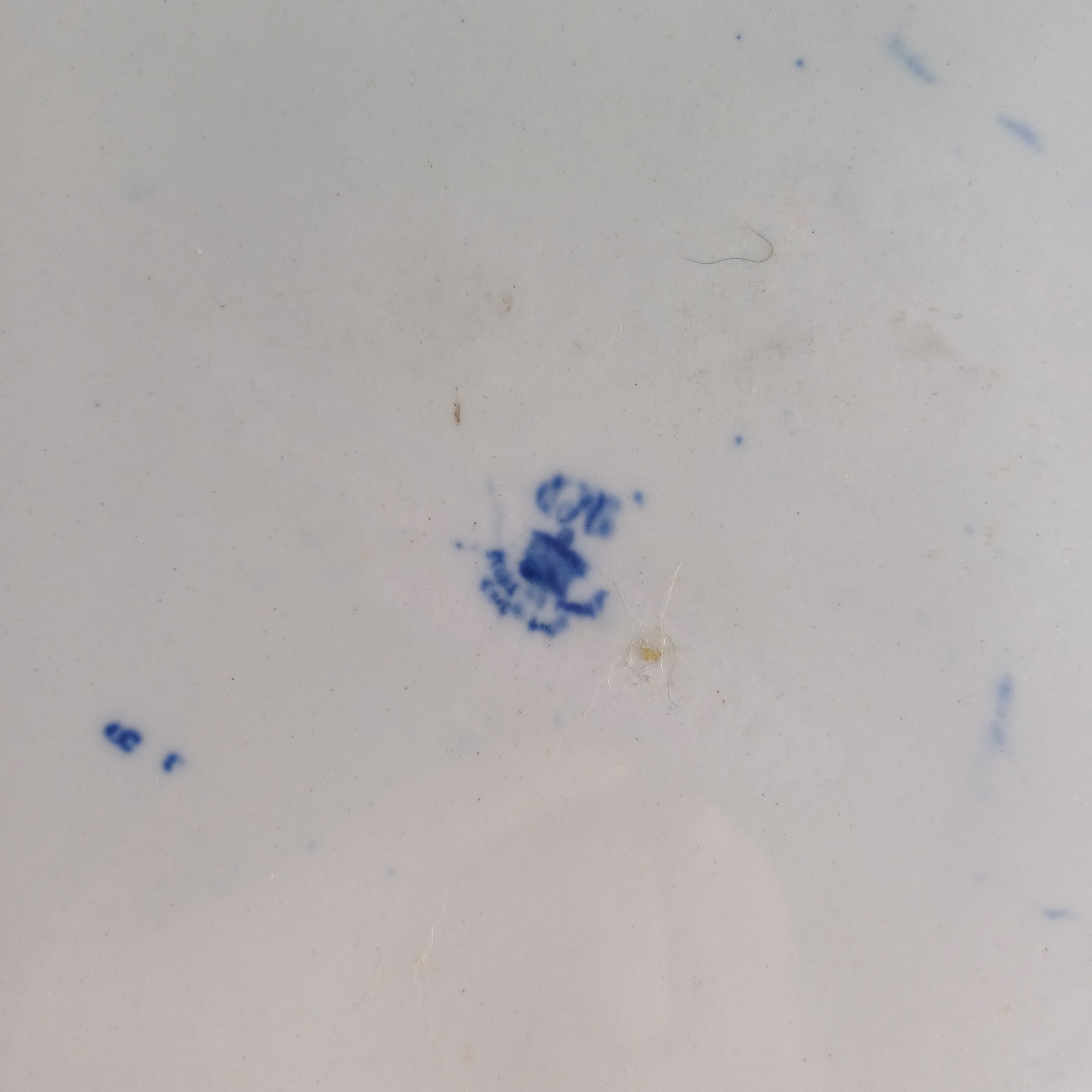 Large Flow Blue “Portrait” Platter – Empire Co 1912