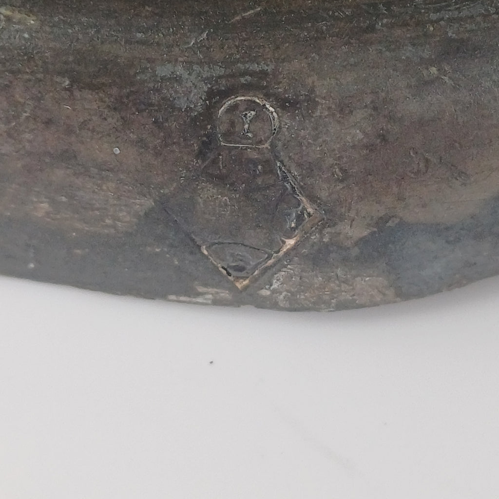 19th Century Crowned Lion and Shield Inkwell