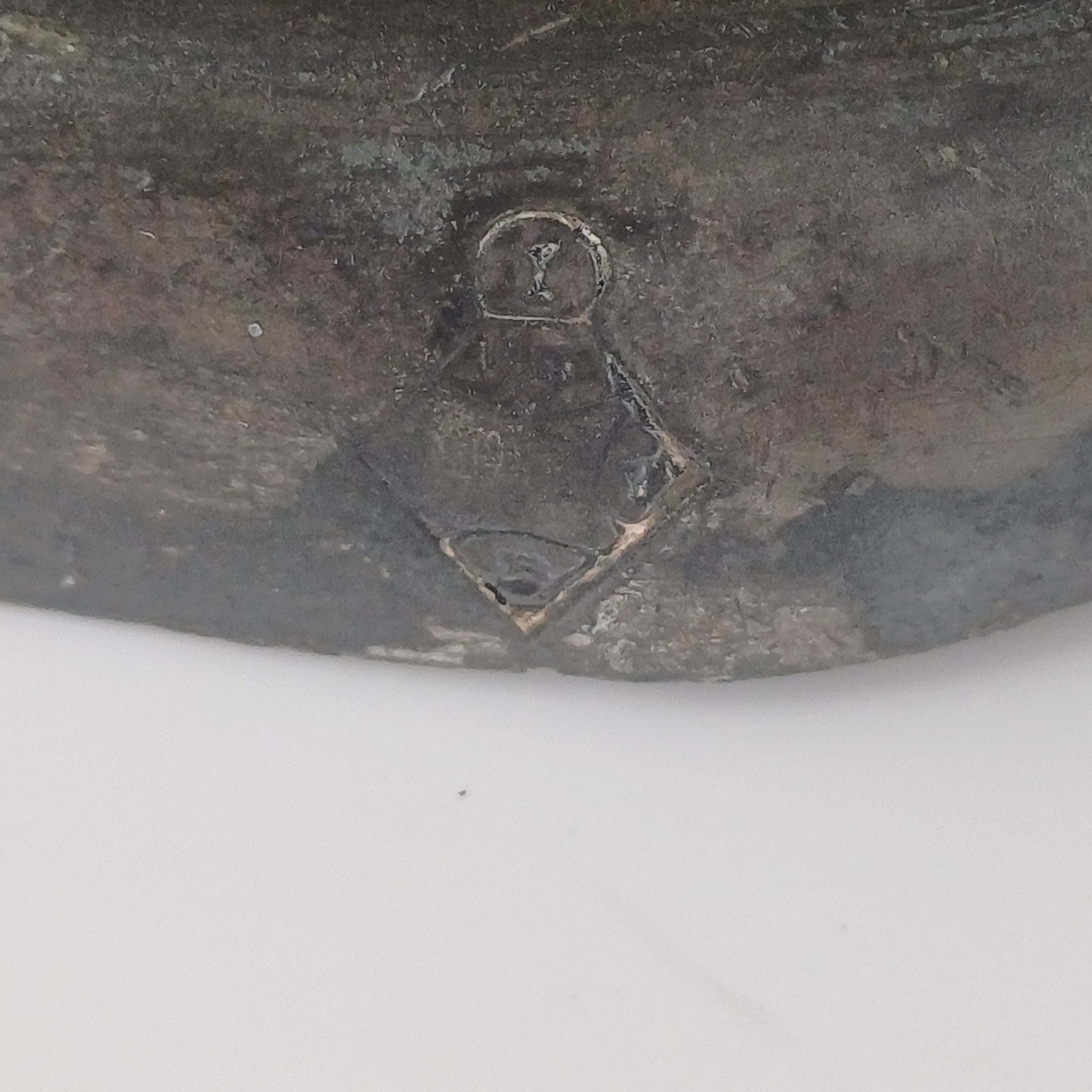 19th Century Crowned Lion and Shield Inkwell