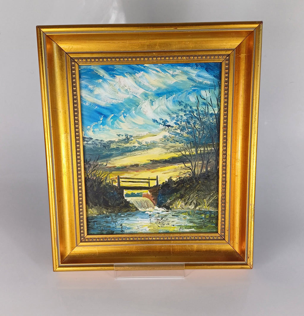 Oil painting on board Signed by John Constable Reeve