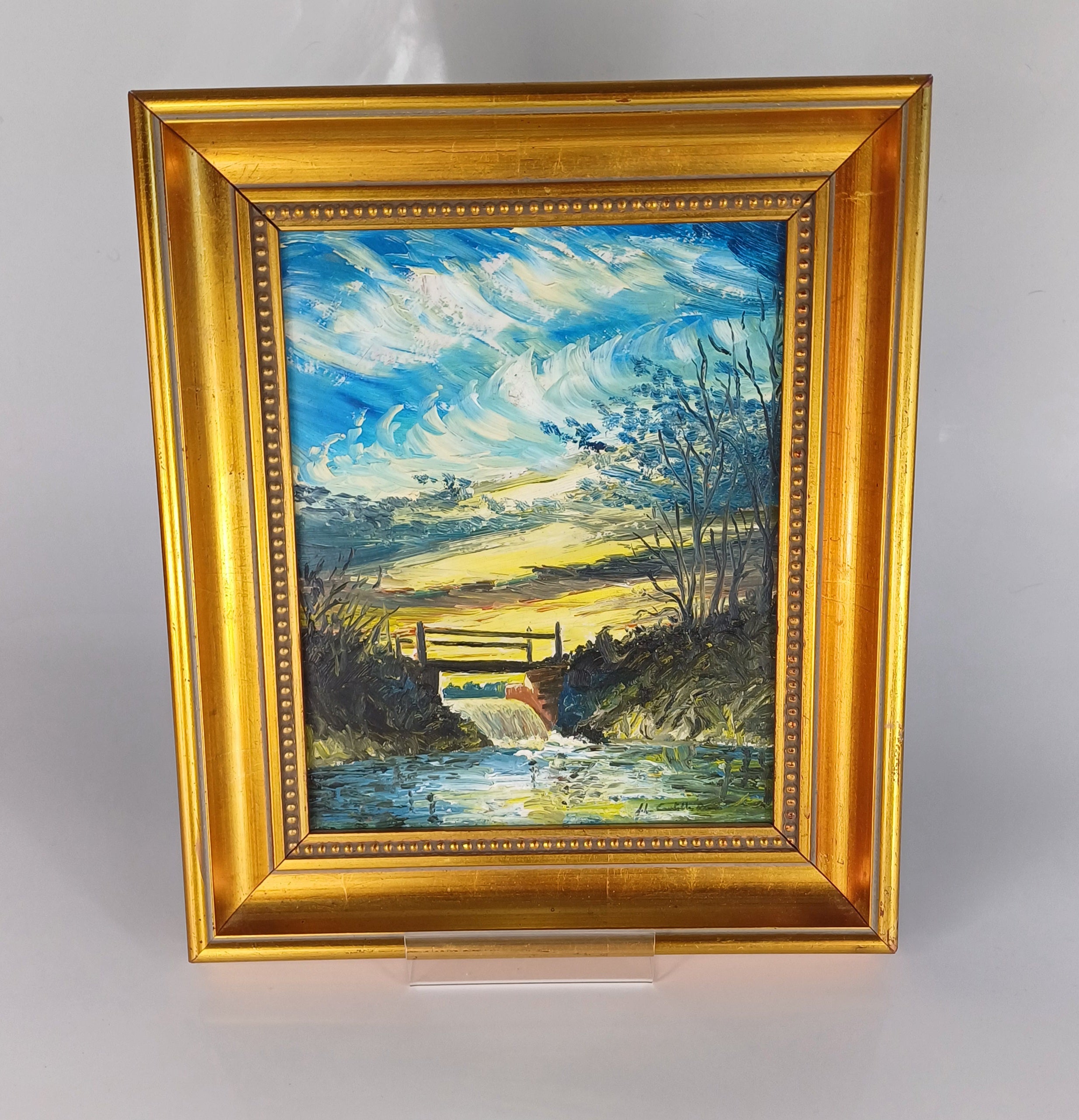 Oil painting on board Signed by John Constable Reeve