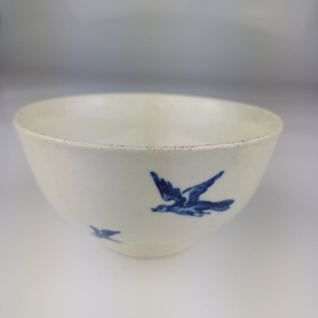 First Period Worcester 1770 "Perching Birds" Bowl