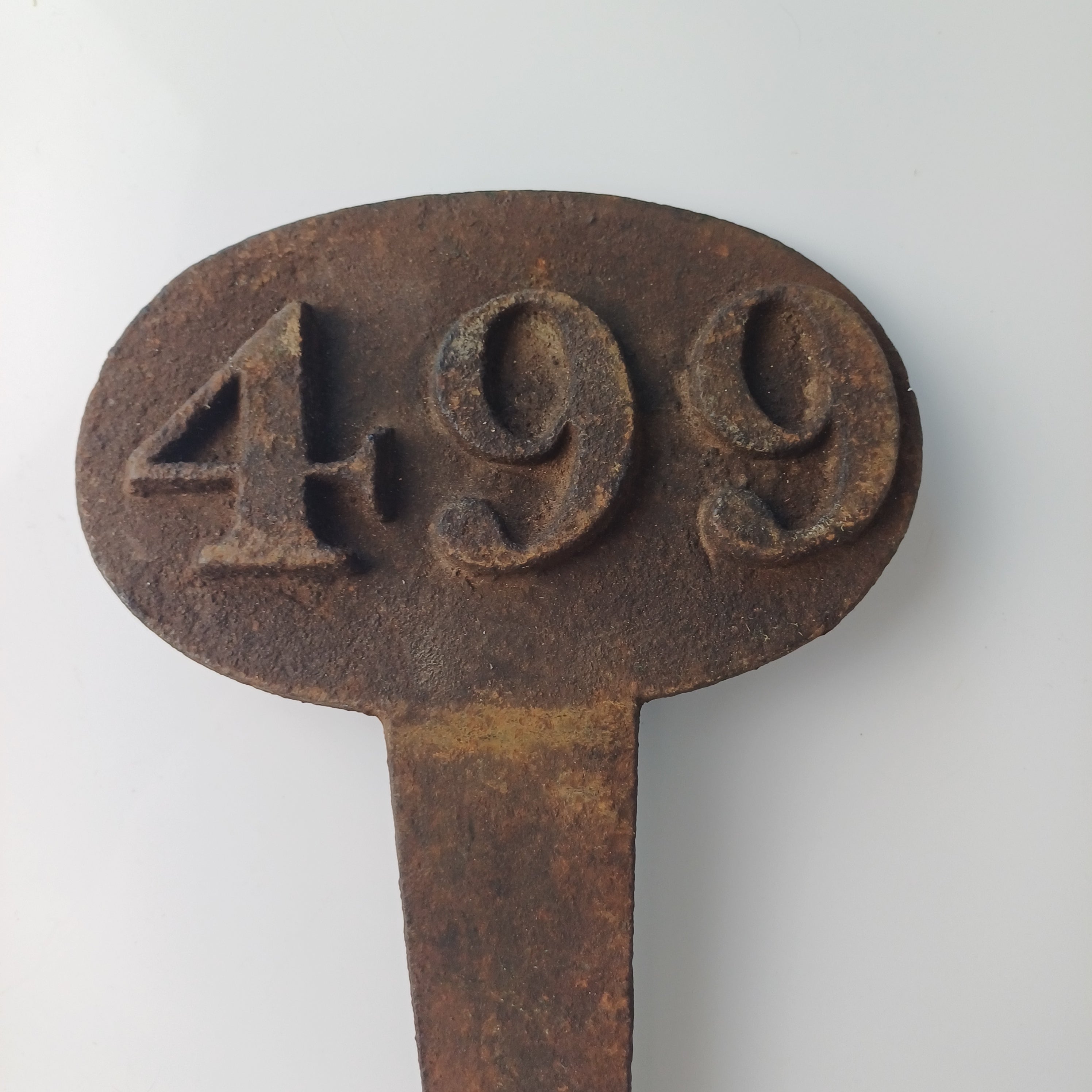 Cast Iron Victorian Grave Marker 499