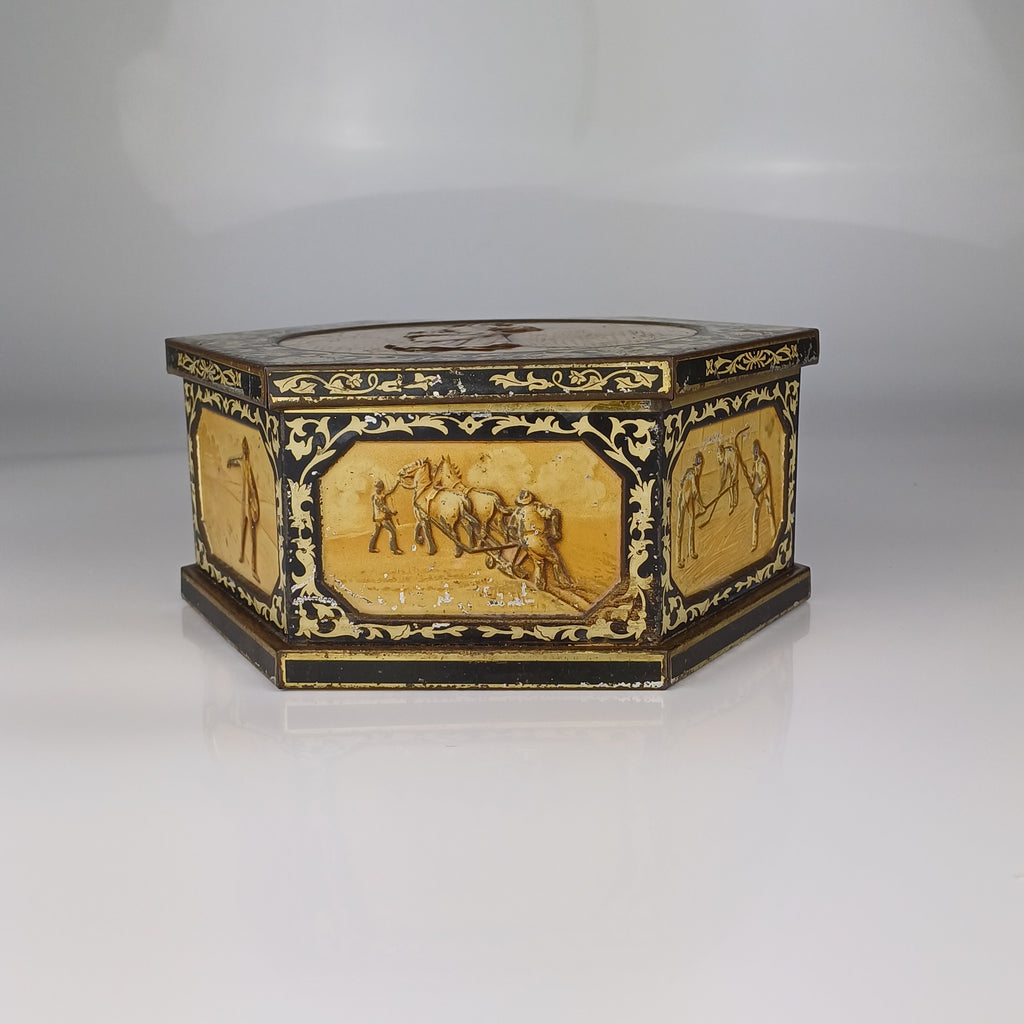Huntley & Palmers "Harvest" Biscuit Tin 1908