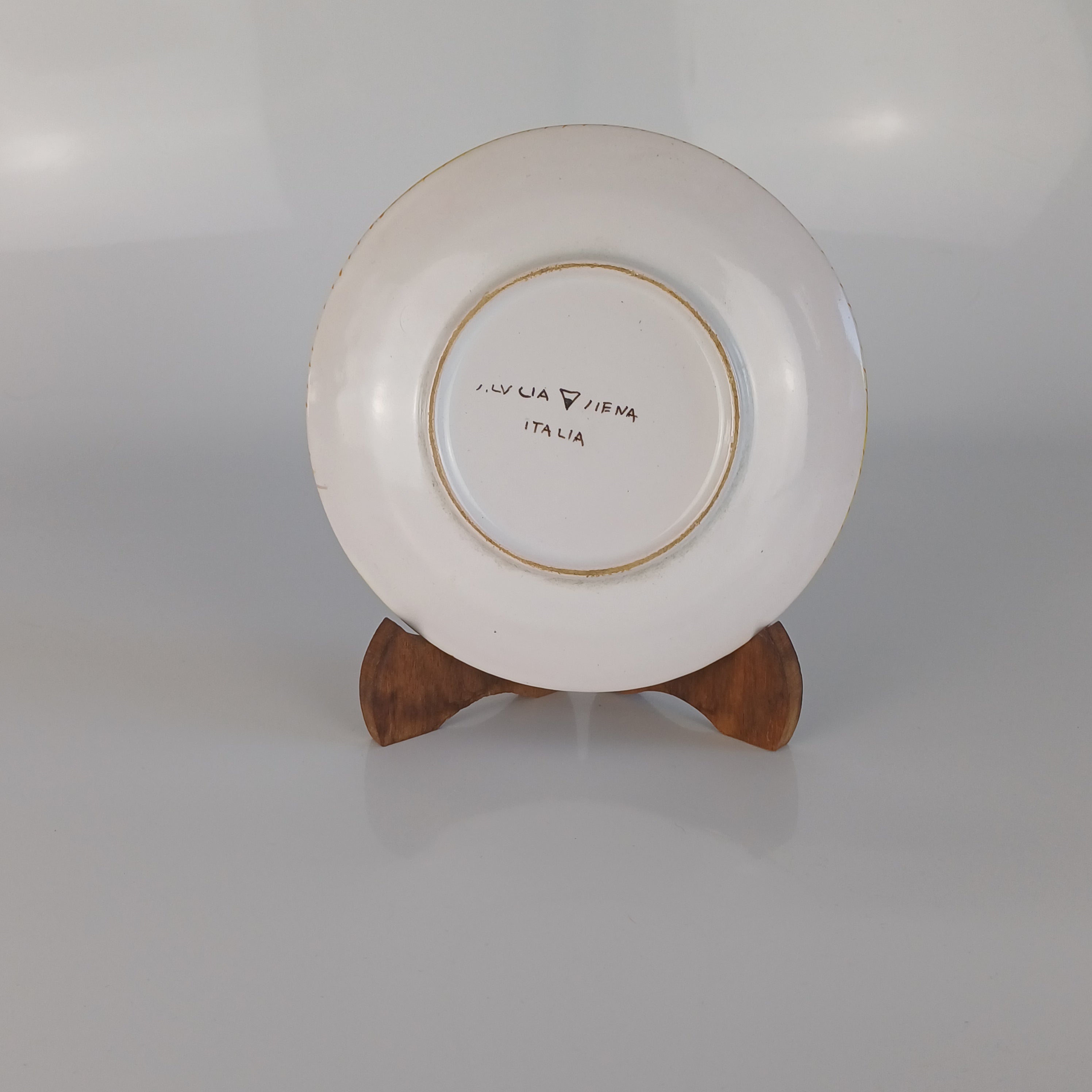 Dino Rofi Majolica Plate – S. Lucia Siena, Italy