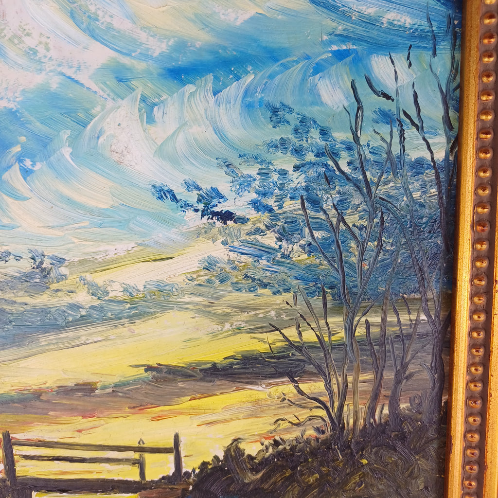 Oil painting on board Signed by John Constable Reeve
