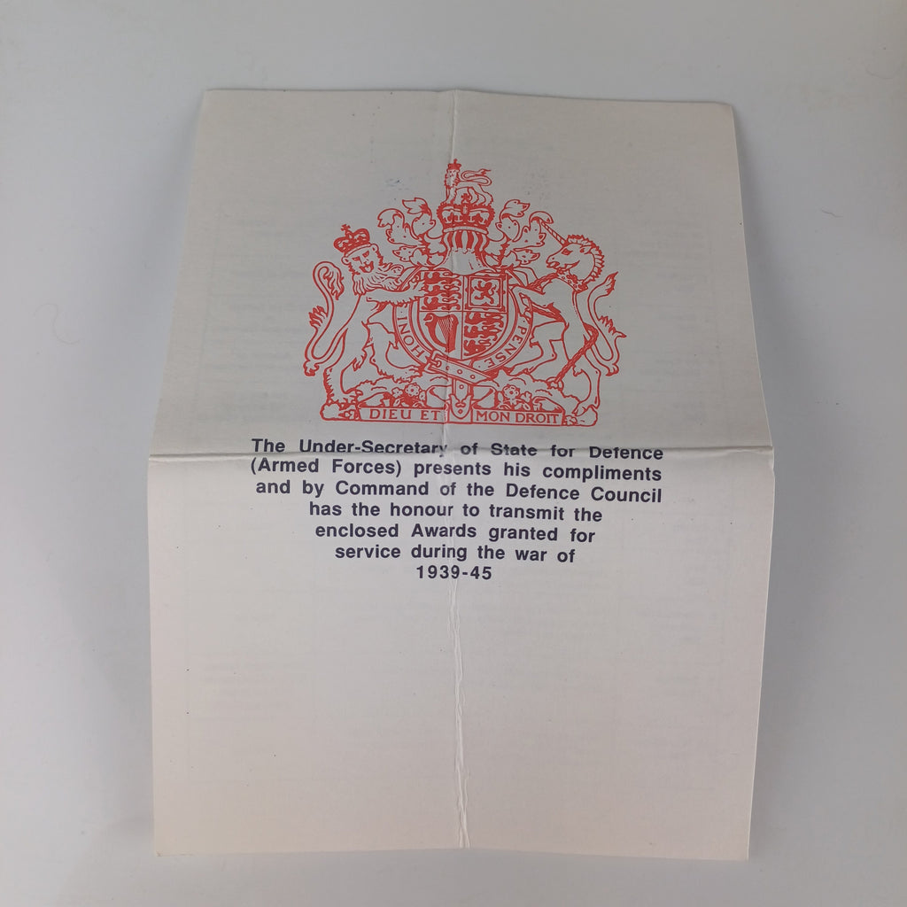 WWII Service Medals & Documentation