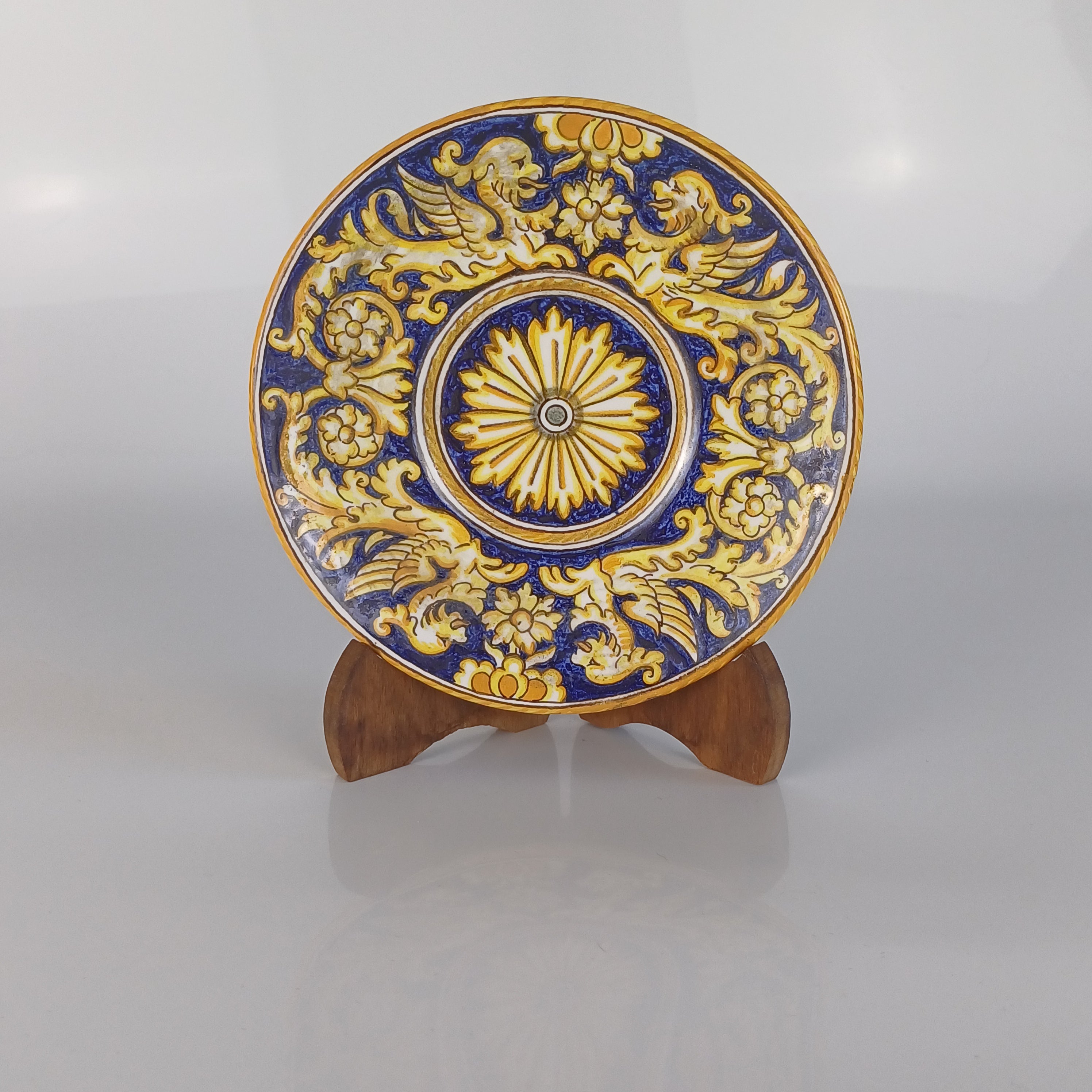 Dino Rofi Majolica Plate – S. Lucia Siena, Italy