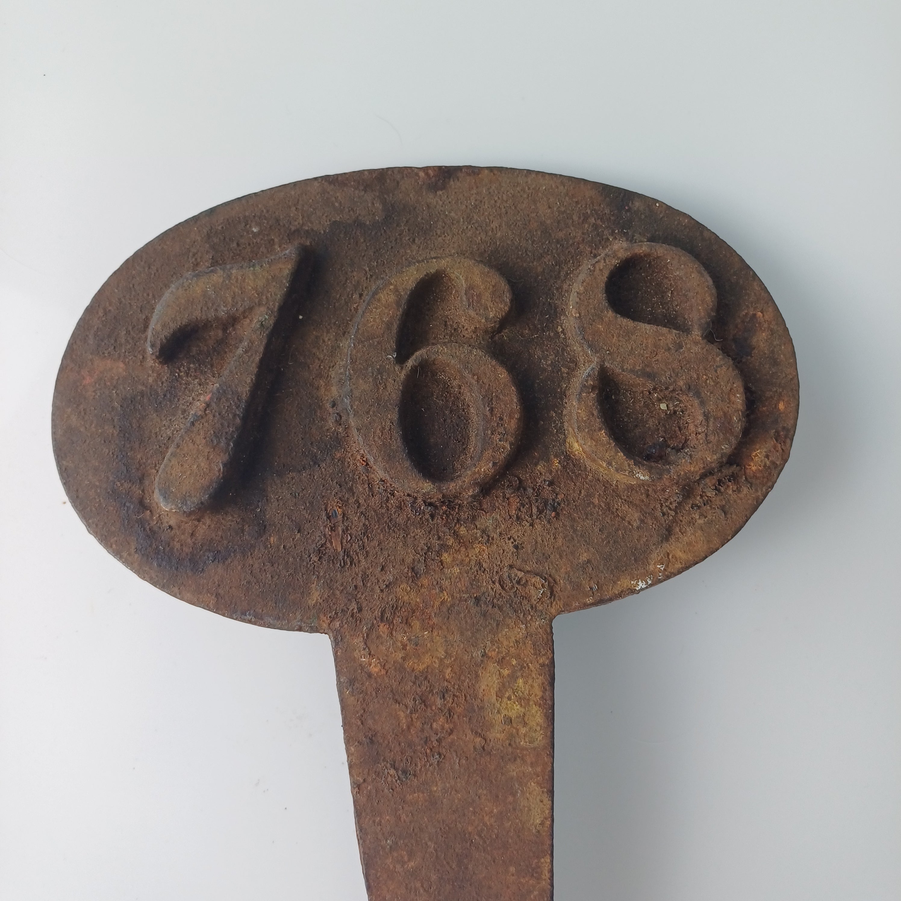 Cast Iron Victorian Grave Marker 768