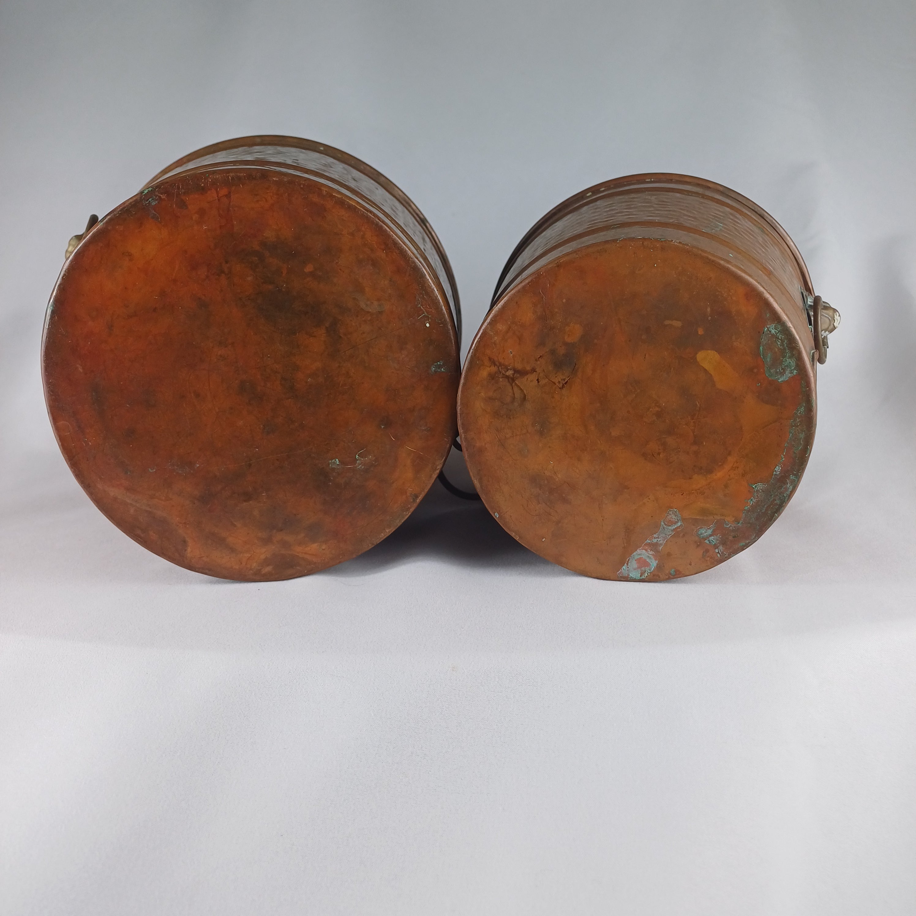 Early 20th Century Arts & Crafts Pair of Copper Planters