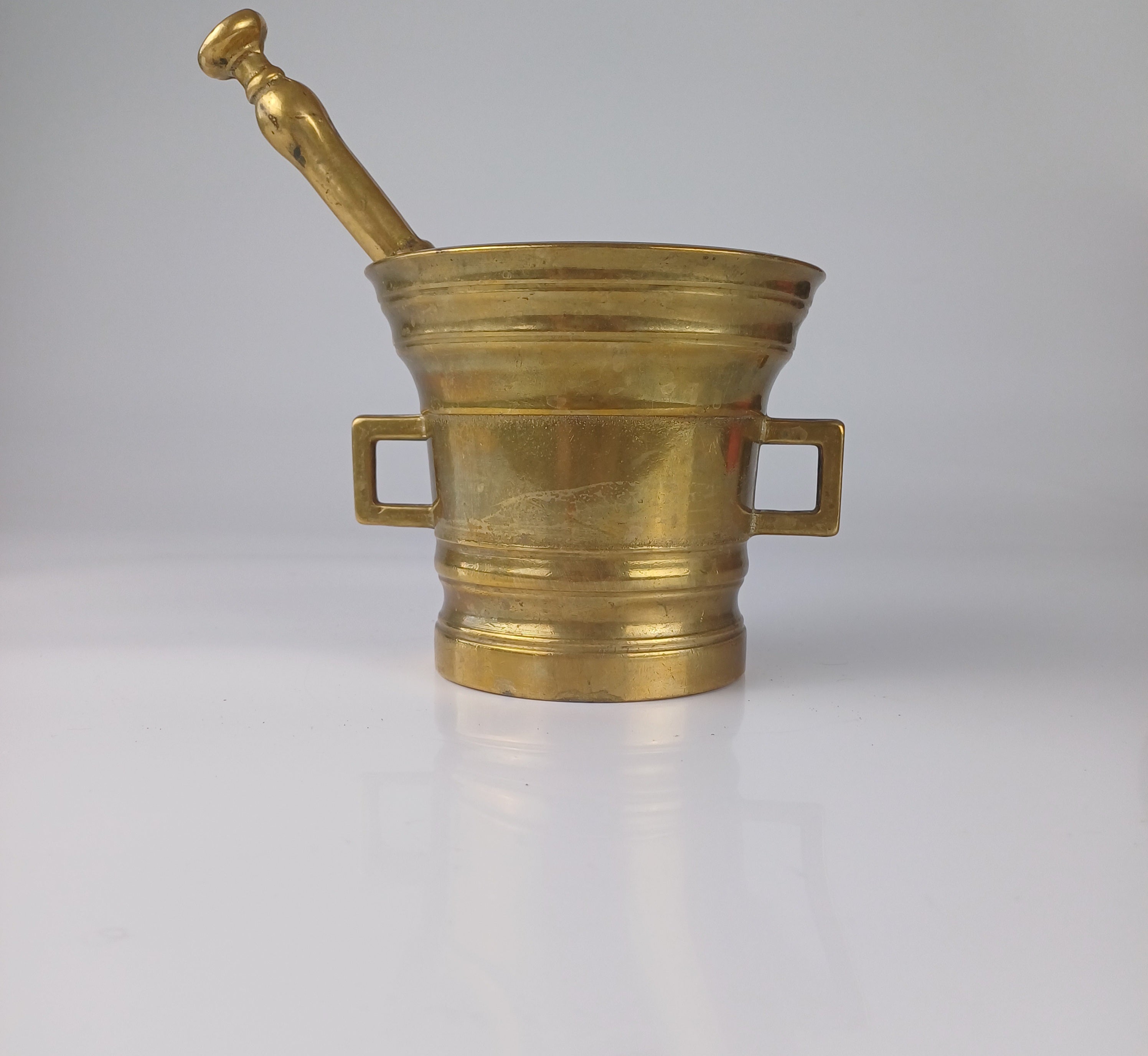 1825 Brass Apothecary Pestle and Mortar