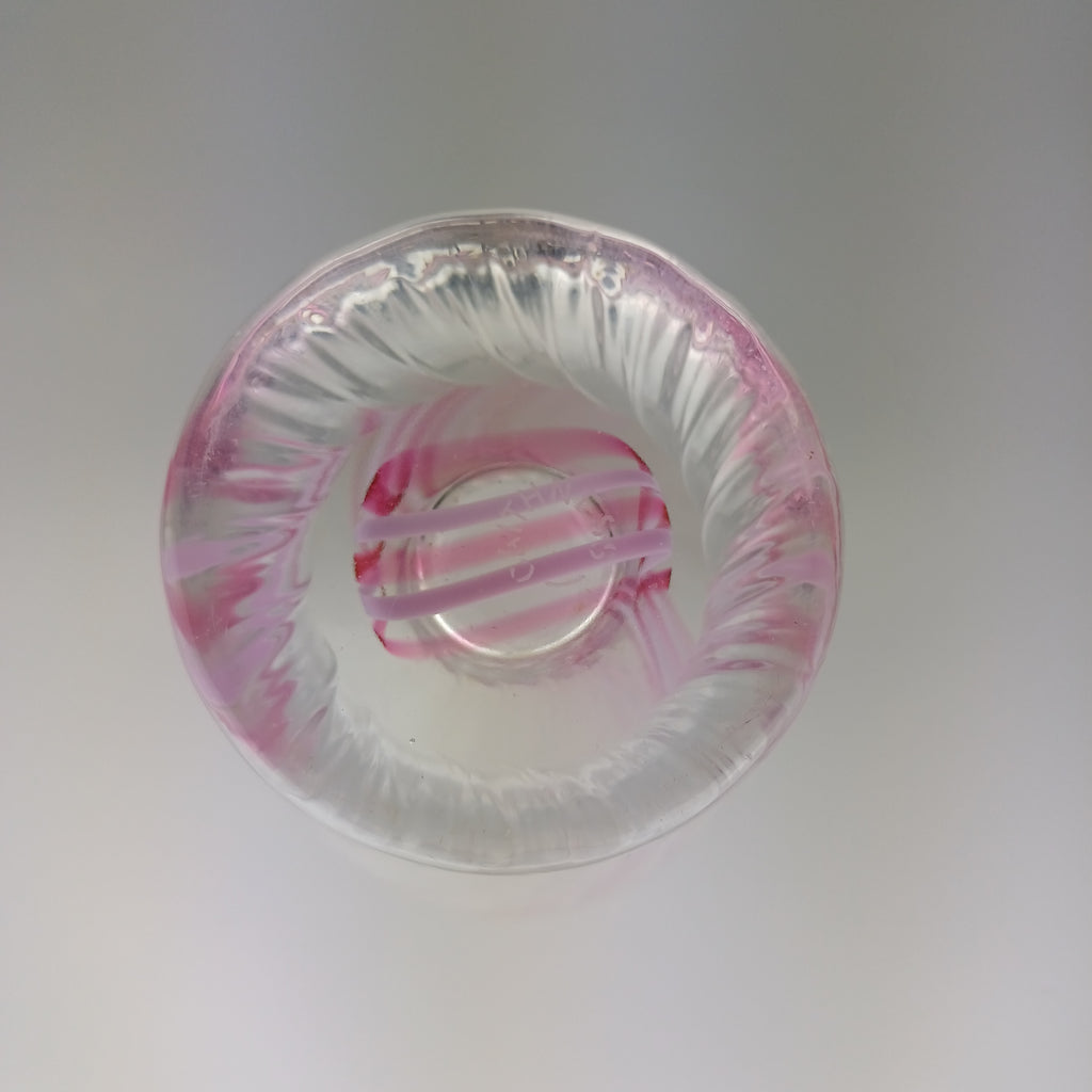 Caithness Pink Swirl Glass Vase