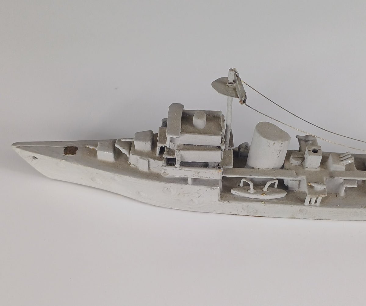 WWII Royal Navy Scratch Built Model Ship