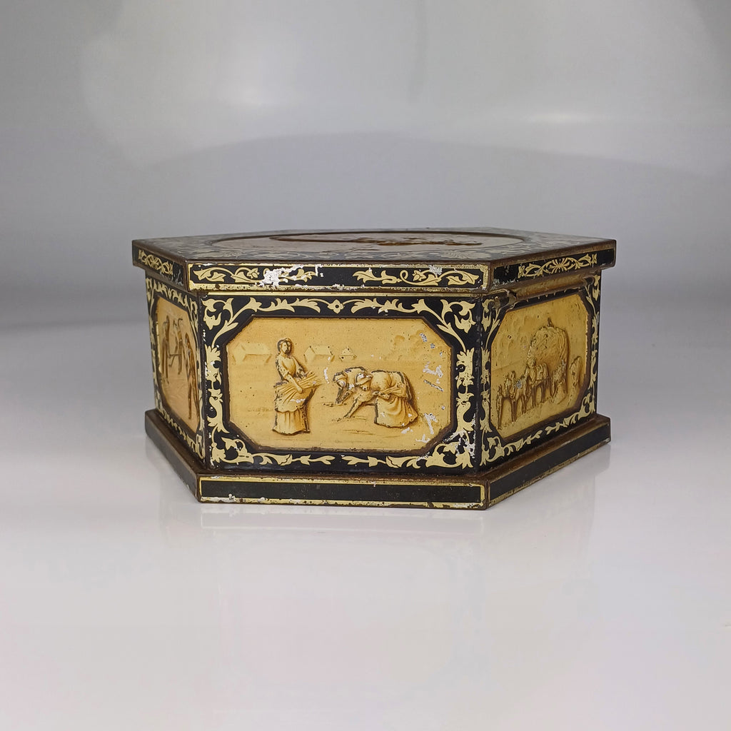 Huntley & Palmers "Harvest" Biscuit Tin 1908