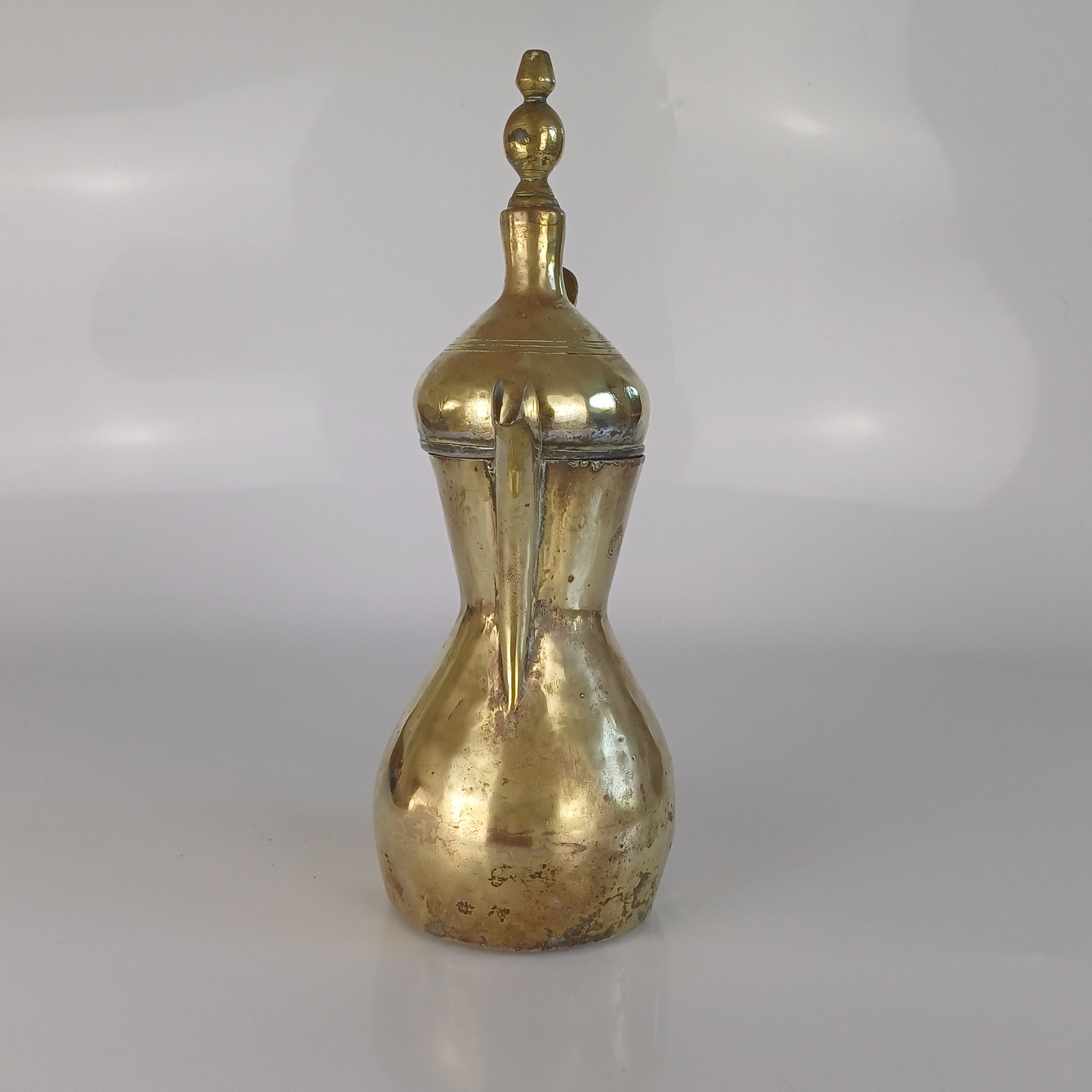 Middle Eastern Adel Al-Kashef Brass Dallah Coffee Pot - Early 20th century