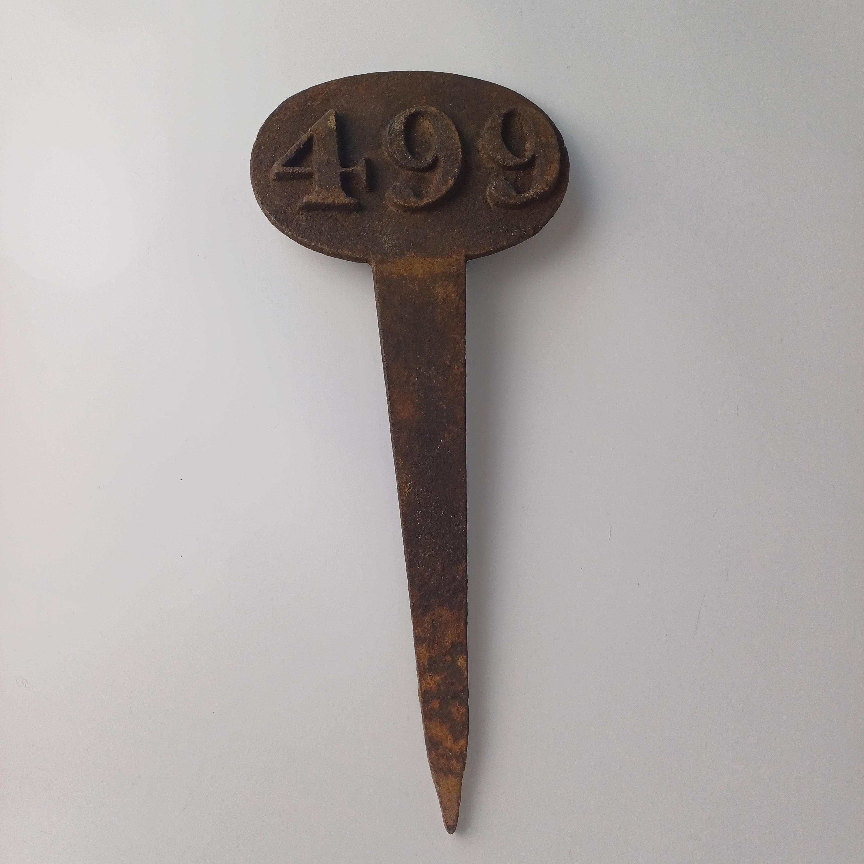 Cast Iron Victorian Grave Marker 499