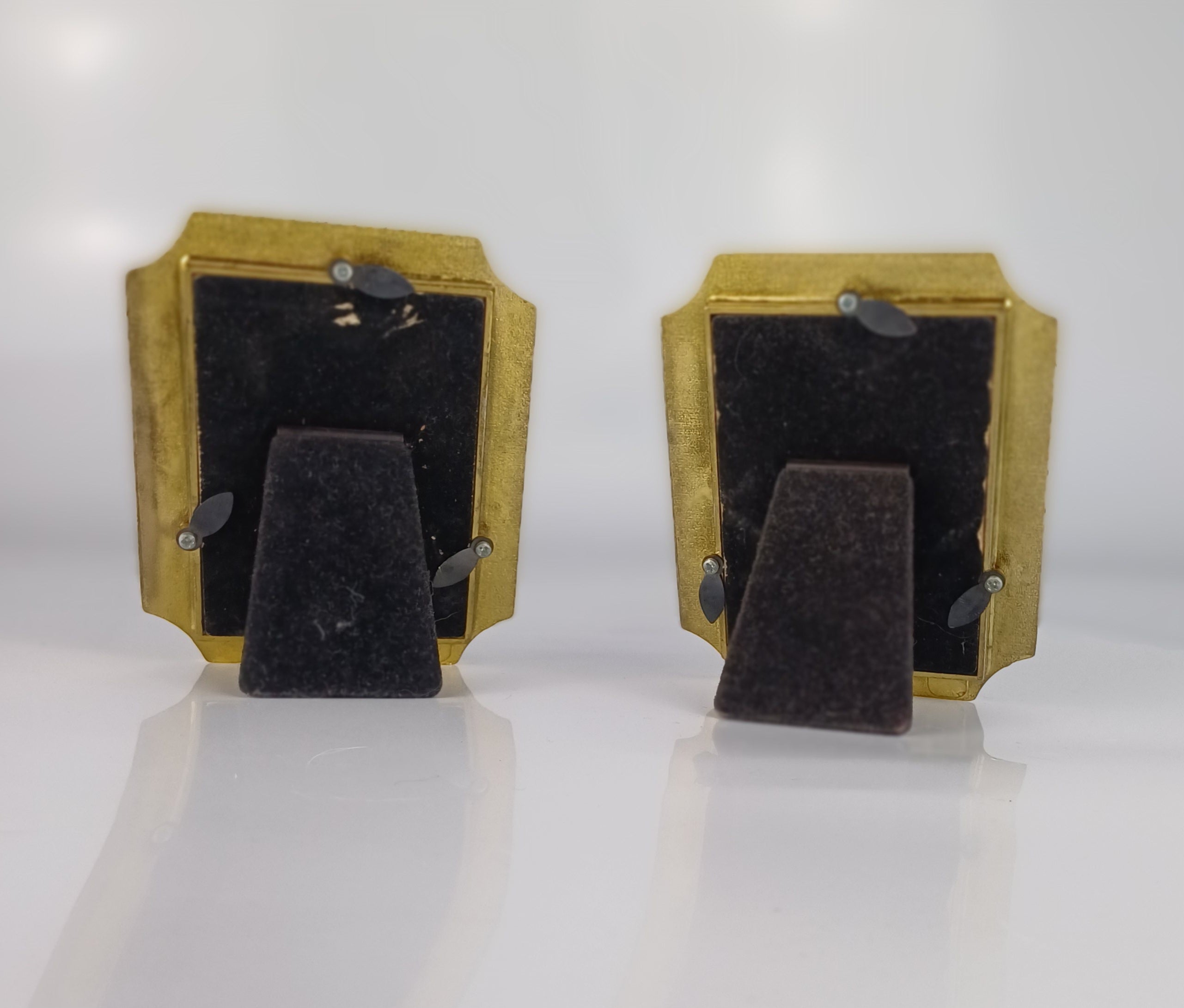Pair of Vintage Guilloché Enamel Picture Frames