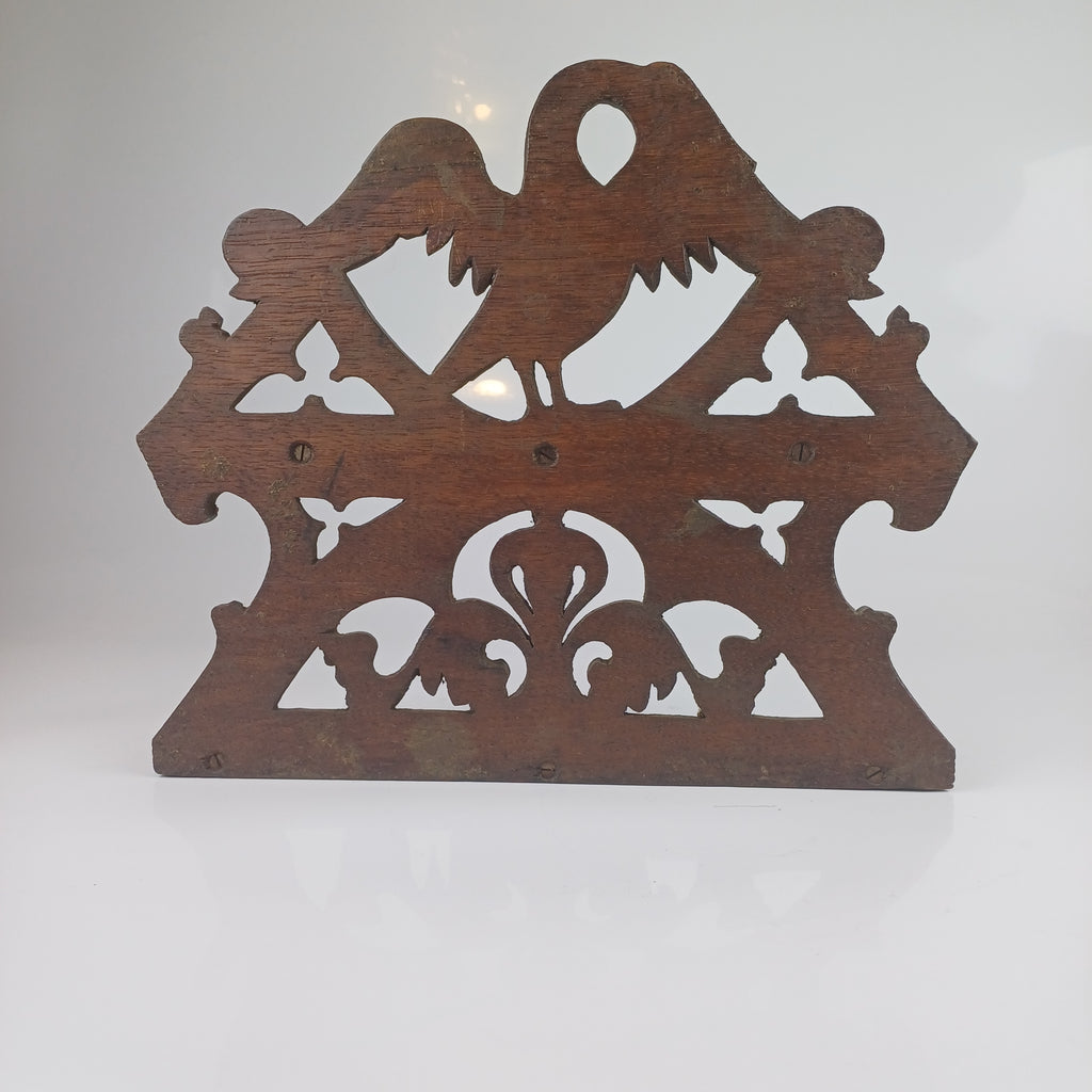Black Forest Carved Pipe Rack c1880
