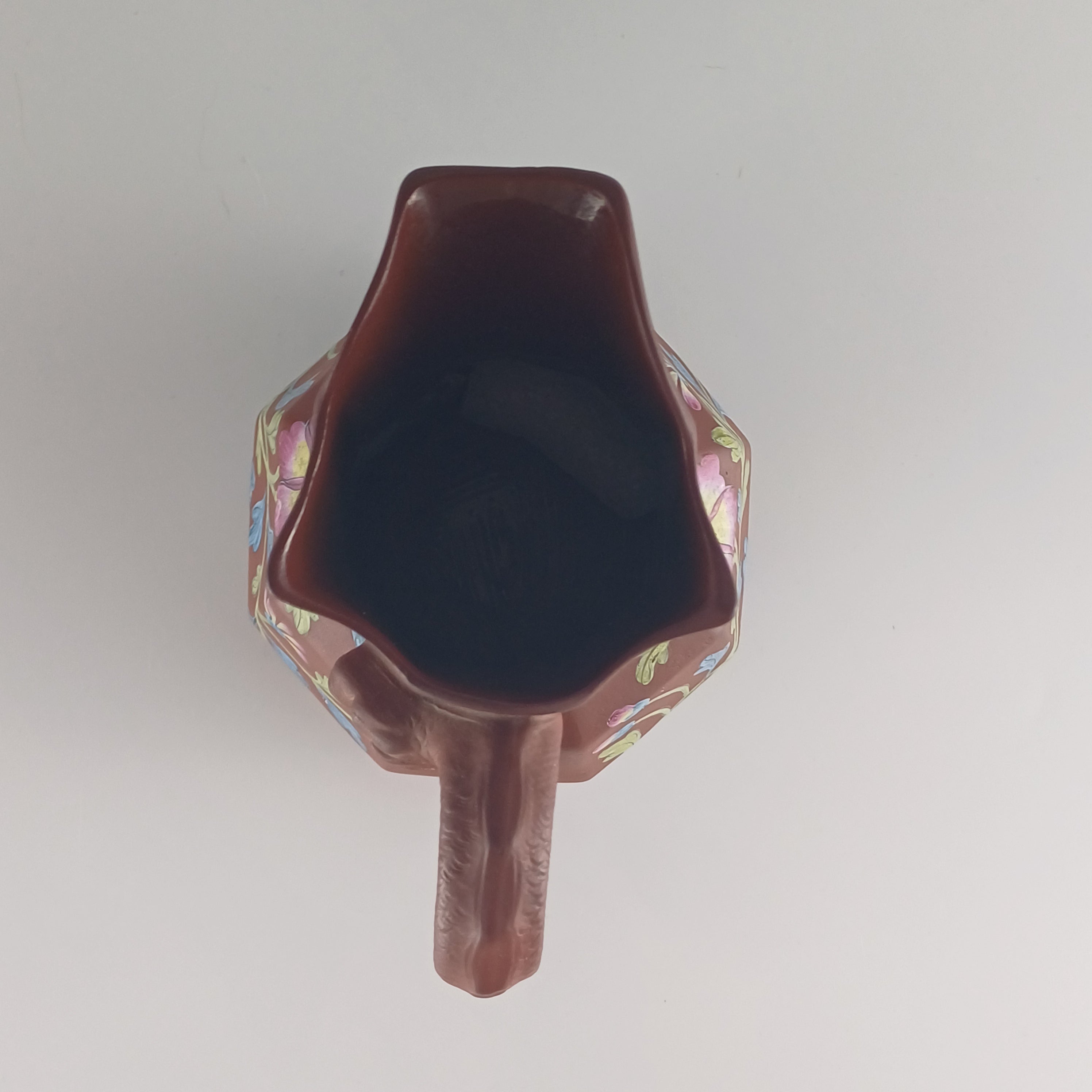 Spode Rosso Antico Terracotta Early C19th Hand Painted Hydra Jug