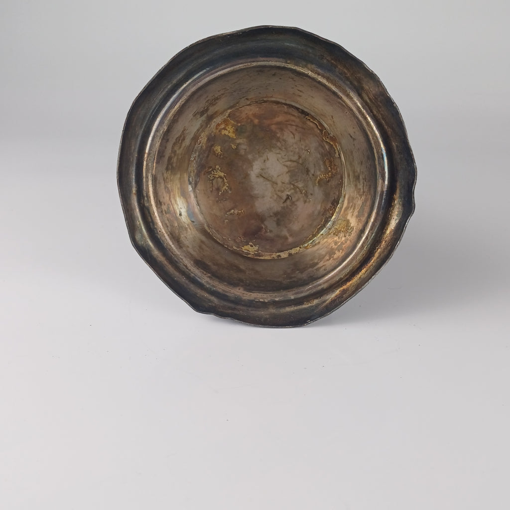 19th Century Crowned Lion and Shield Inkwell