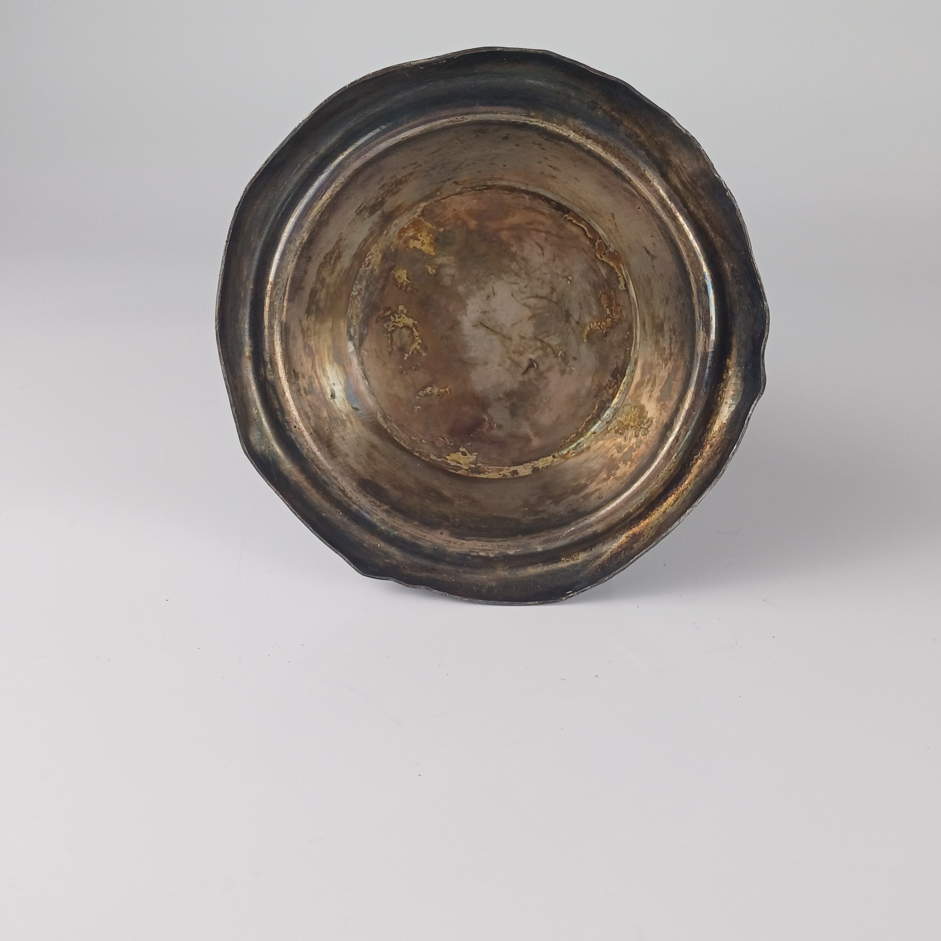 19th Century Crowned Lion and Shield Inkwell