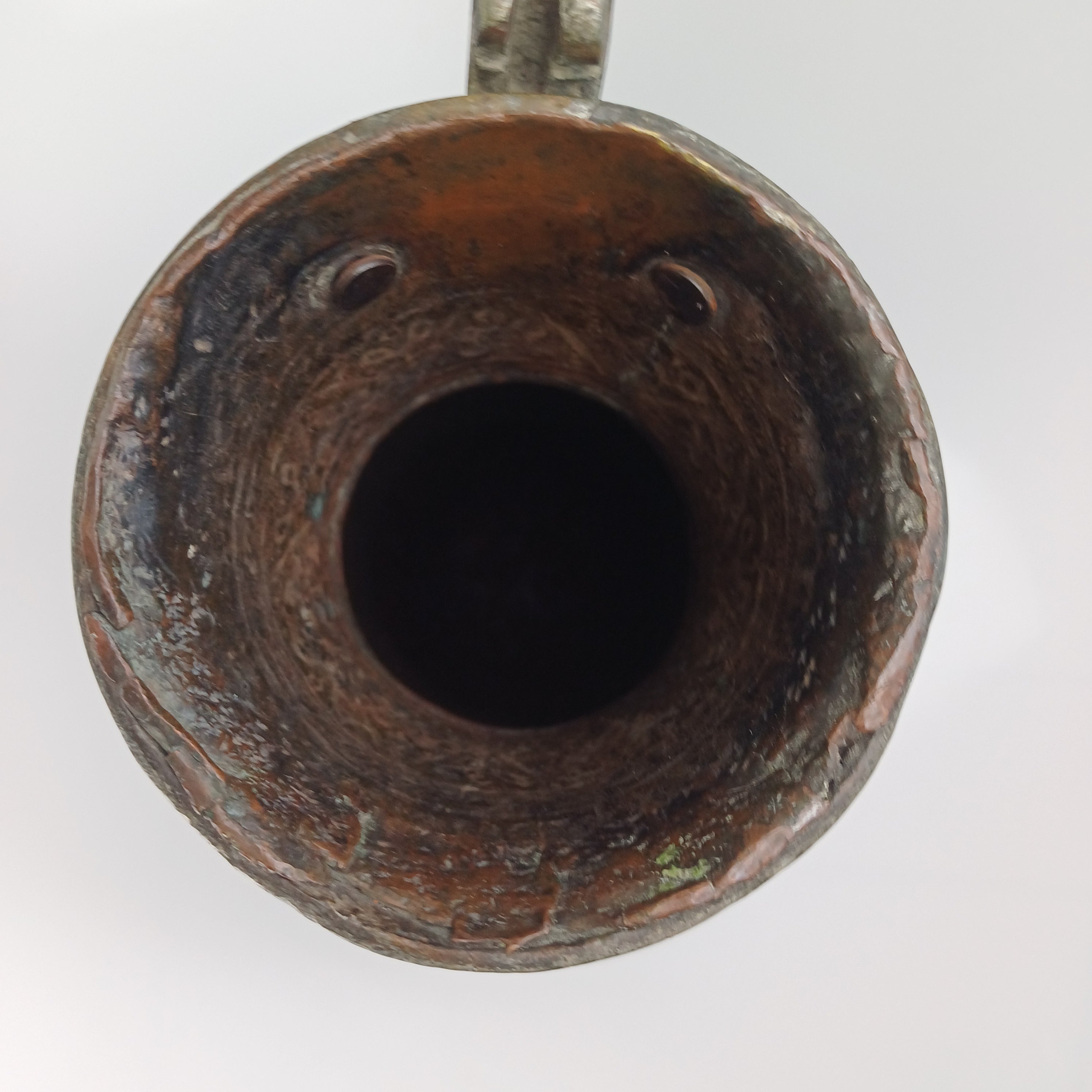 19th Century Qajar Persian Tinned Copper Ewer