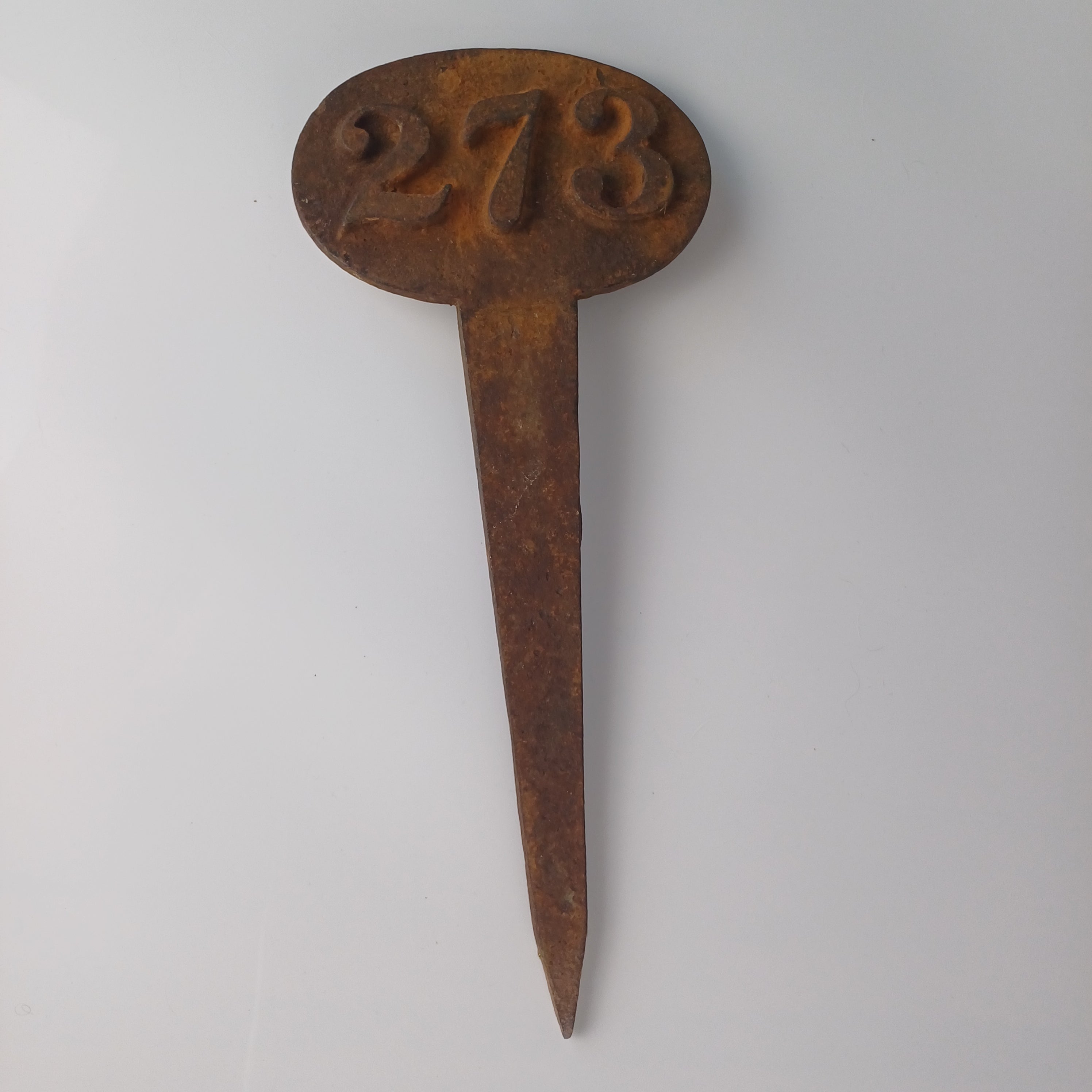 Cast Iron Victorian Grave Marker 273