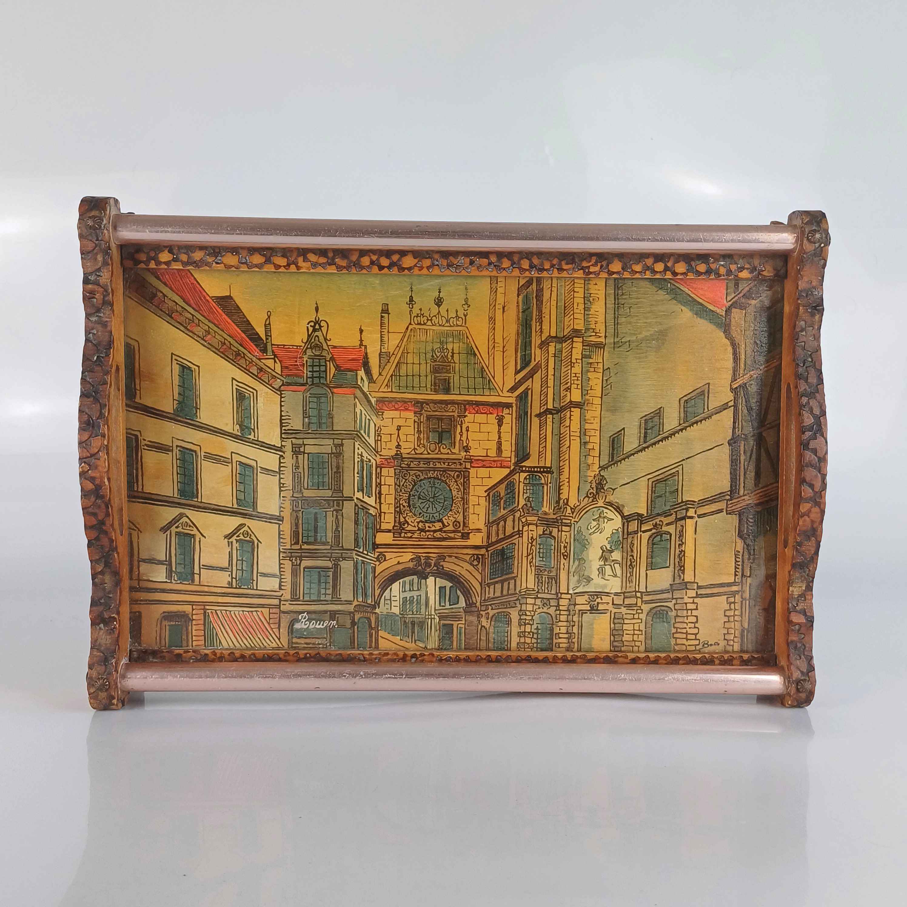Mid Century French Serving Tray by Jean Claude Boli